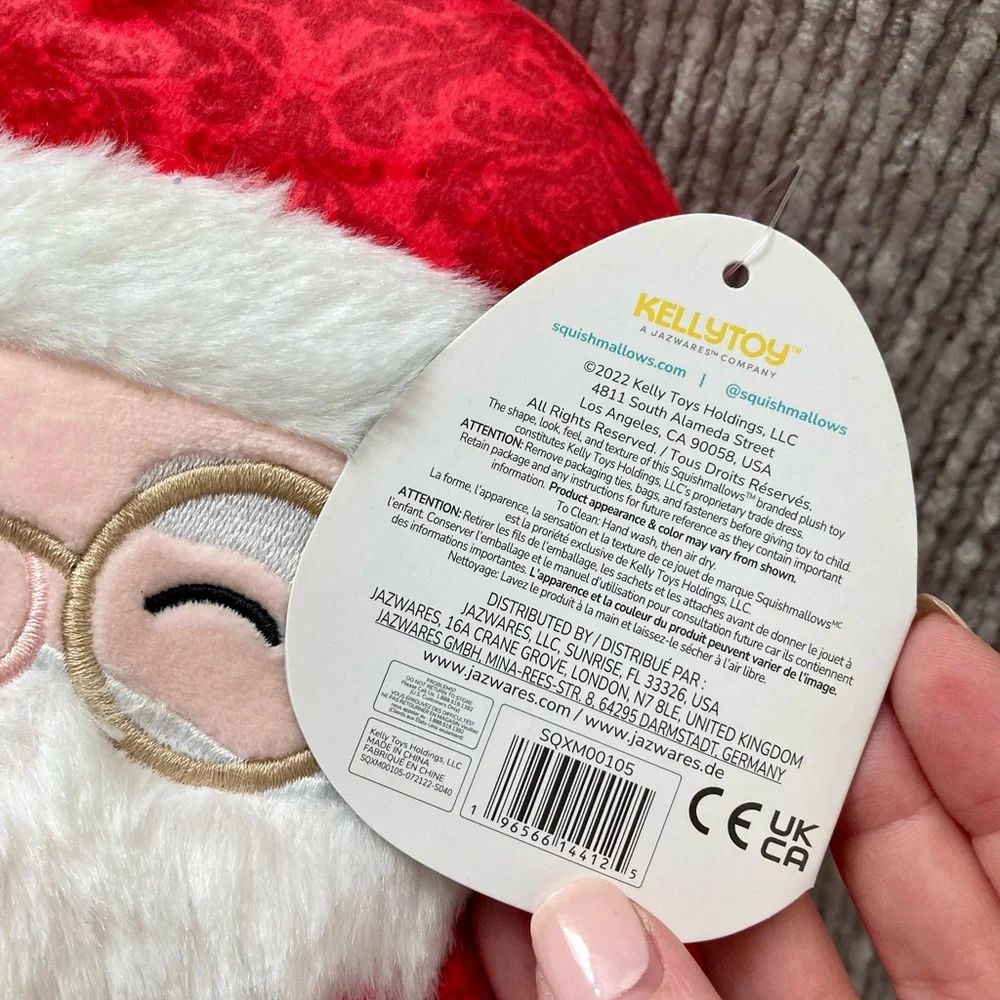 NICK Santa Claus Squishmallow, Christmas 2022,‎ Kelly Toy, holiday, NWT